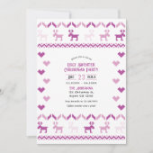 Sugarplum & Snow Knit Ugly Sweater Christmas Party 招待状 (正面)