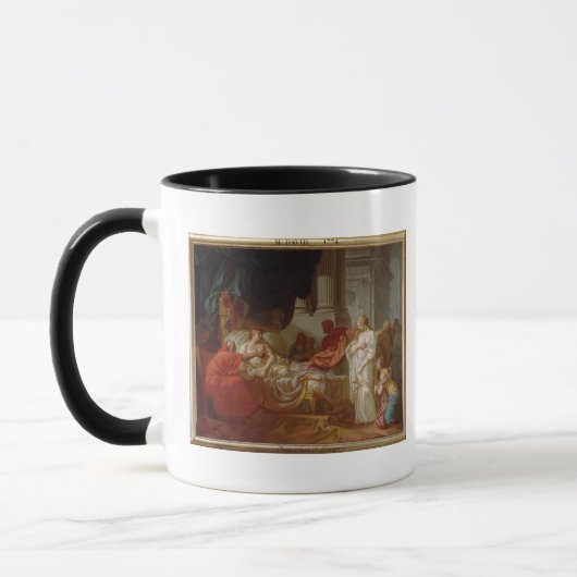 Suger、St Denis (1082-1152年)の大修道院長のポートレート、 マグカップ (左)