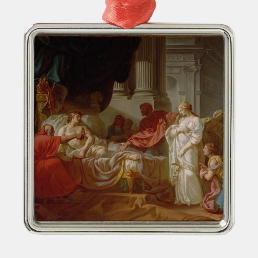 Suger、St Denis (1082-1152年)の大修道院長のポートレート、 メタルオーナメント (正面)