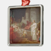 Suger、St Denis (1082-1152年)の大修道院長のポートレート、 メタルオーナメント (左)