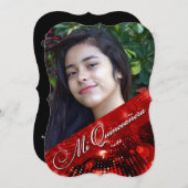 Sugey2魔法ライト写真キンセアニェラ – 赤 招待状 (正面/裏面)