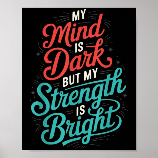 Suicide Awareness Depression Anxiety Mental Health ポスター (正面)