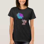 Suicide Awareness Flower Elephant Ribbon Graphic  Tシャツ (正面)