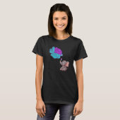 Suicide Awareness Flower Elephant Ribbon Graphic  Tシャツ (正面フル)