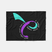 Suicide Awareness Suicide Prevention Suprt Survivo フリースブランケット (正面(横))