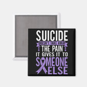 Suicide Awareness Suicide Prevention Suprt Survivo マグネット (正面/裏面)