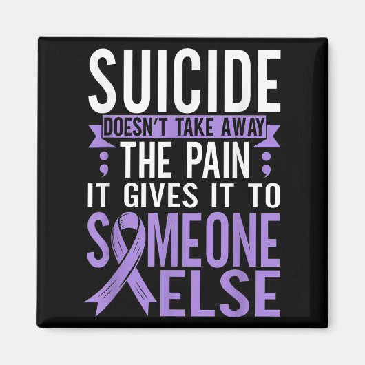 Suicide Awareness Suicide Prevention Suprt Survivo マグネット (正面)