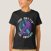 Suicide Awareness Suicide Prevention Suprt Survivo Tシャツ (正面)