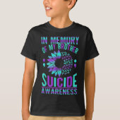 Suicide Awareness Suicide Prevention Suprt Survivo Tシャツ (正面)