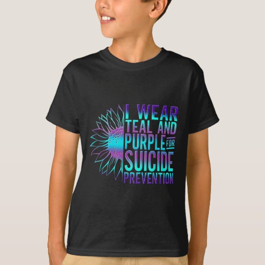 Suicide Awareness Suicide Prevention Suprt Survivo Tシャツ (正面)