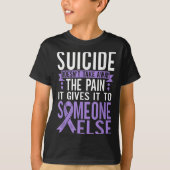 Suicide Awareness Suicide Prevention Suprt Survivo Tシャツ (正面)