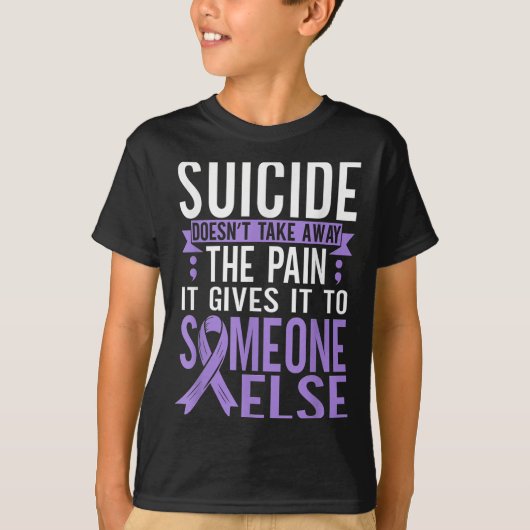 Suicide Awareness Suicide Prevention Suprt Survivo Tシャツ (正面)