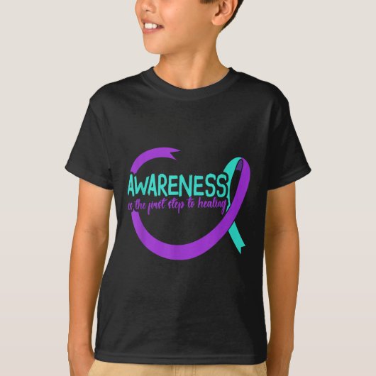 Suicide Awareness Suicide Prevention Suprt Survivo Tシャツ (正面)