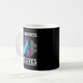 Suicide Awareness Suprt Suicide Prevention Awarene コーヒーマグカップ (正面左)