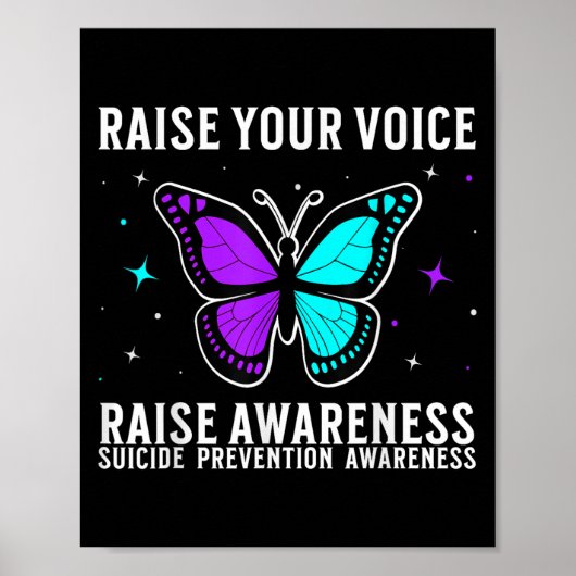 Suicide Awareness Suprt Suicide Prevention Awarene ポスター (正面)
