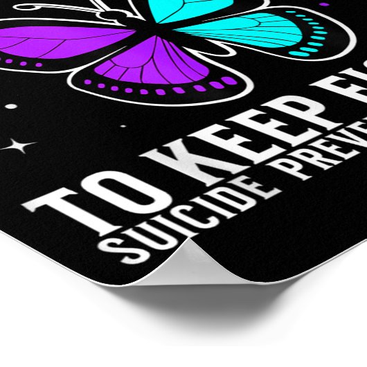 Suicide Awareness Suprt Suicide Prevention Awarene ポスター (角)