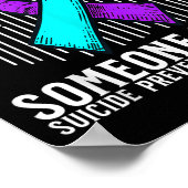 Suicide Awareness Suprt Suicide Prevention Awarene ポスター (角)