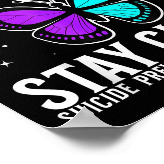 Suicide Awareness Suprt Suicide Prevention Awarene ポスター (角)