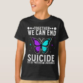 Suicide Awareness Suprt Suicide Prevention Awarene Tシャツ (正面)
