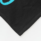 Suicide Awareness Teal &amp; Purple Ribbon Suprt G フリースブランケット (角)