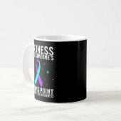Suicide Awareness Warrior Suicide Prevention Aware コーヒーマグカップ (正面左)