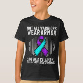 Suicide Awareness Warrior Suicide Prevention Aware Tシャツ (正面)