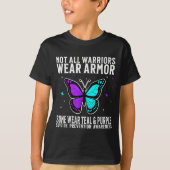 Suicide Awareness Warrior Suicide Prevention Aware Tシャツ (正面)