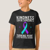 Suicide Awareness Warrior Suicide Prevention Aware Tシャツ (正面)