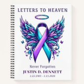 Suicide Loss Letters to Heaven Grief Journal Diary ノートブック (正面)