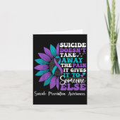 Suicide Pain Sunflower Suicide Prevention Awarenes カード (正面)