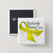 Suicide Prevention Awareness 缶バッジ (正面&裏面)