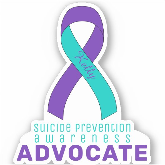 Suicide Prevention Awareness Advocate Vinyl シール (正面)
