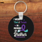 Suicide Prevention Awareness In Memory Of Brother キーホルダー (正面)