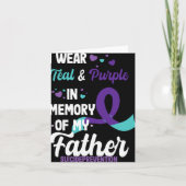 Suicide Prevention Awareness In Memory Of Father  カード (正面)