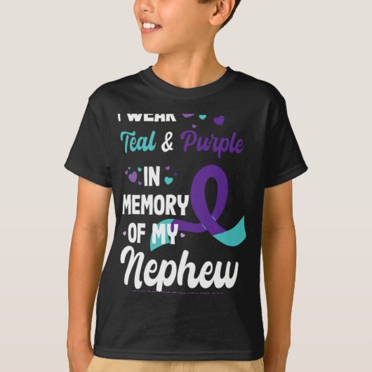 Suicide Prevention Awareness In Memory Of Nephew Tシャツ (正面)