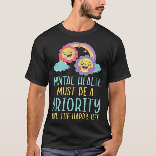 Suicide Prevention Awareness Mental Health Depress Tシャツ (正面)