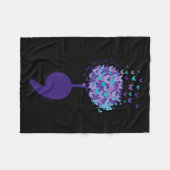 Suicide Prevention Awareness No Story Should End T フリースブランケット (正面(横))