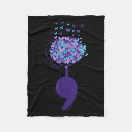 Suicide Prevention Awareness No Story Should End T フリースブランケット (正面)