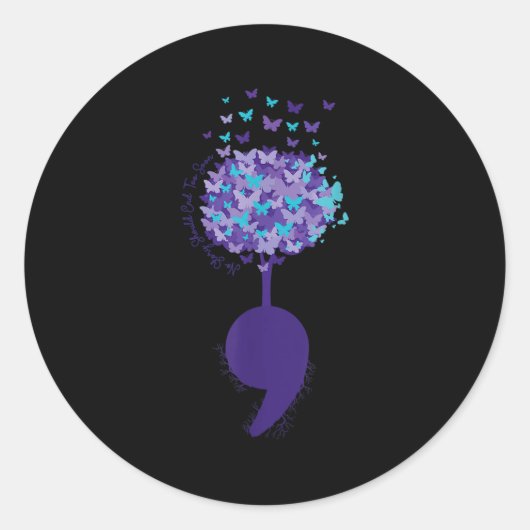 Suicide Prevention Awareness No Story Should End T ラウンドシール (正面)