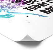 Suicide Prevention Awareness Purple And Teal  ポスター (角)