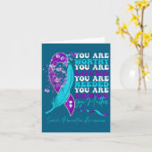 Suicide-prevention Awareness-sitive-motivational-s カード (黄色い花)