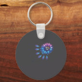 Suicide Prevention Awareness Sunflower You Are 988 キーホルダー (正面)