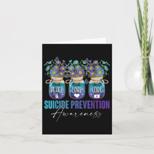 Suicide Prevention Awareness Survivor Fighter Flow カード (正面)