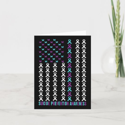 Suicide Prevention Awareness Survivor Support Amer カード (正面)