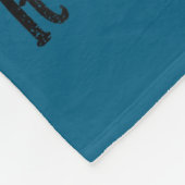 Suicide Prevention Awareness Teal & Purple Rib フリースブランケット (角)