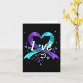 Suicide Prevention - Semicolon Suicide Awareness R カード (黄色い花)