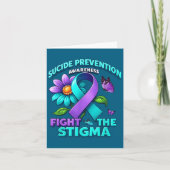 Suicide Prevention Suprt Fight Stigma Suicide Awar カード (正面)