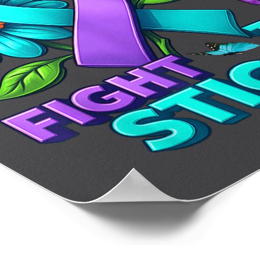 Suicide Prevention Suprt Fight Stigma Suicide Awar ポスター (角)