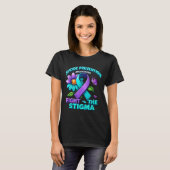 Suicide Prevention Suprt Fight Stigma Suicide Awar Tシャツ (正面フル)