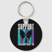 Suicide Prevention Suprt Tomorrow _ I For Suprters キーホルダー (正面)